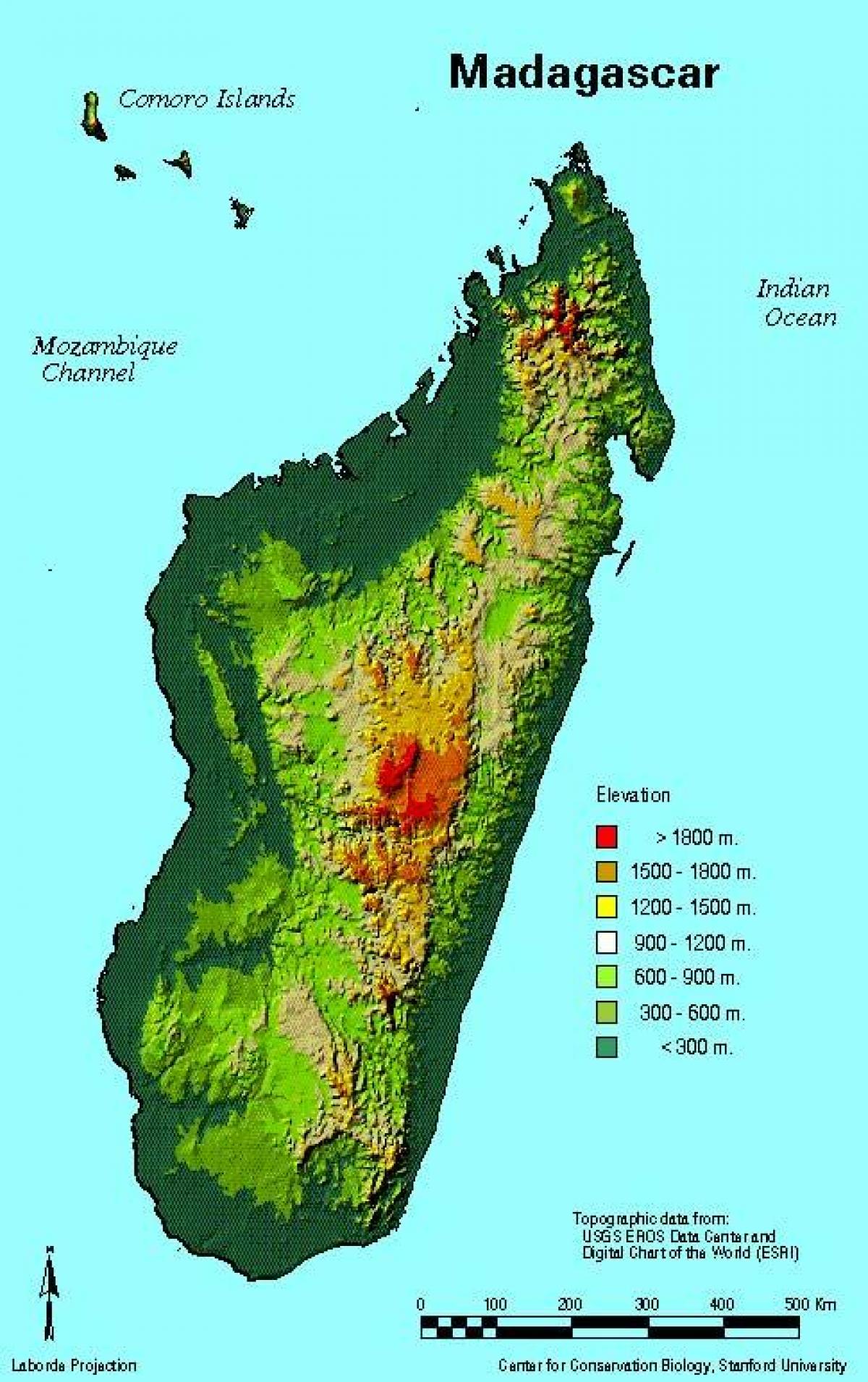 Karte von Madagaskar Geographie