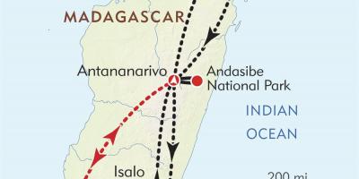 Antananarivo, Madagaskar Karte