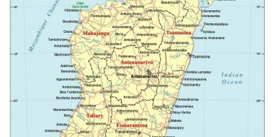Detaillierte Karte von Madagaskar
