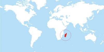 Karte von Madagaskar Standort auf der Welt