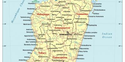 Karte von Madagaskar Straße